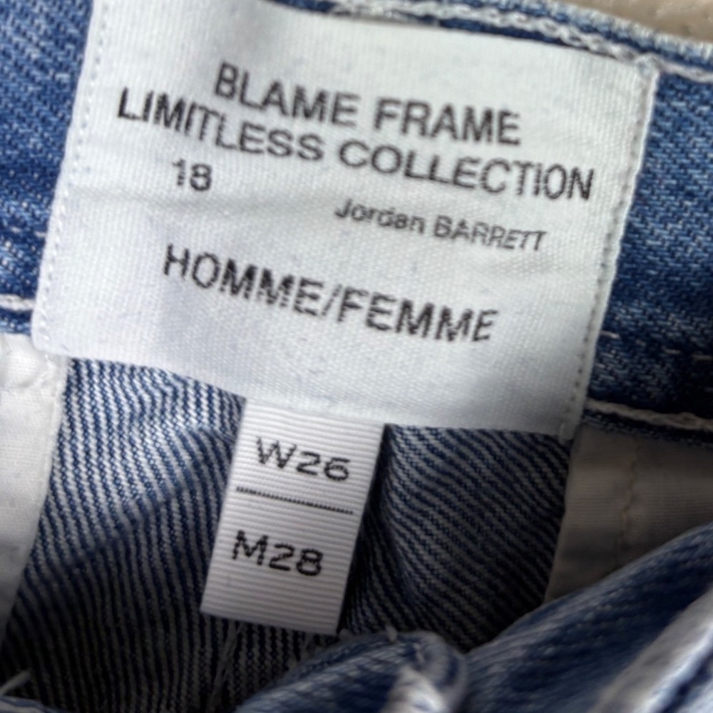 FRAME Limitless Collection Jordan Barrett Utility Jeans Light Wash Blue W26 M28 - Picture 5 of 5
